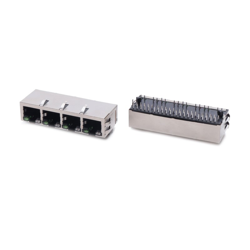 RJ45 1 x 4 Port R/A